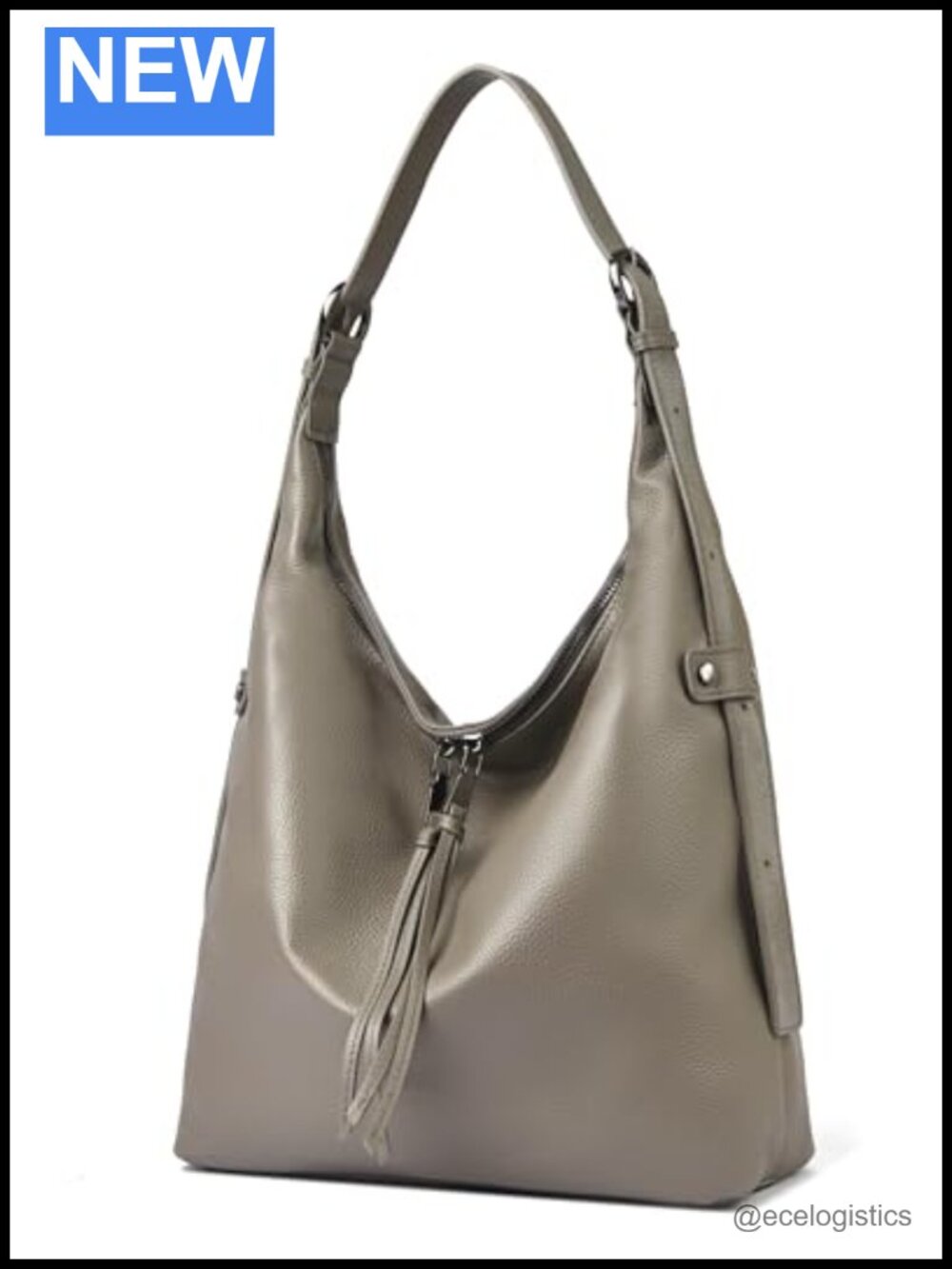 Genuine Leather Hobo Bag for Women Soft Pebbled Crossbody Shoulder Purse